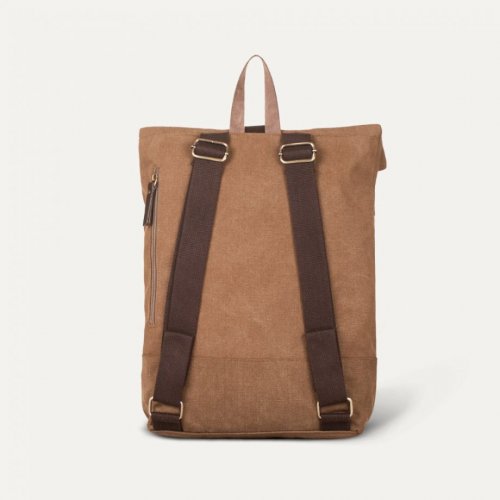 Burban Foldtop Backpack Brown