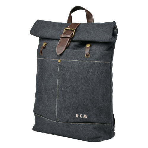 RCM Rolltop Backpack Canvas Collection Black