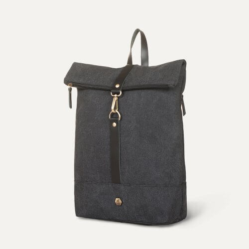 Burban Foldtop Backpack Black