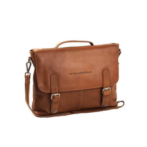 The Chesterfield Brand Leather Briefcase Cognac