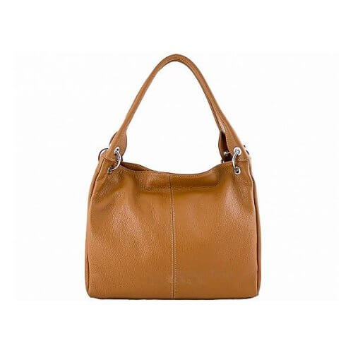 Asana Leather Shoulder Bag Cognac