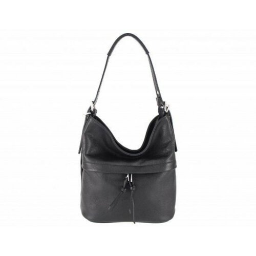Rita Leather Shoulder Bag Black