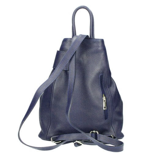 Sana Leather Backpack for Women Blue