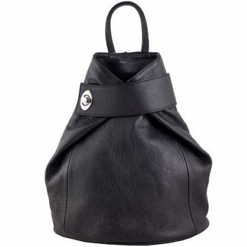 Sana Leather Backpack for Women Black