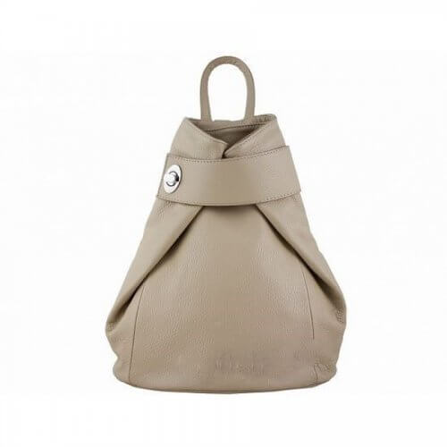 Sana Leather Backpack Taupe