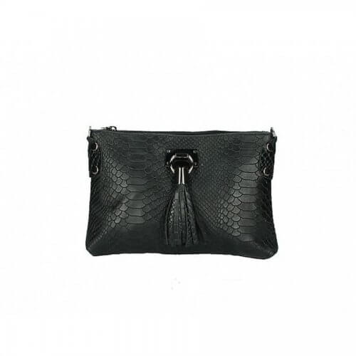 Tiara Croco Leather Shoulder Bag