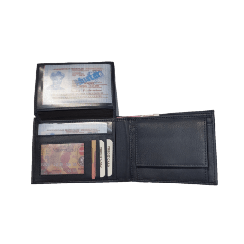 Ginis Leather Wallet for Men 1338 Blue