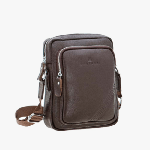 Bartuggi Men’s Messenger Leather Bag Brown