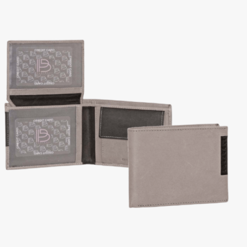 Bartuggi Men’s Leather Wallet Grey 1055